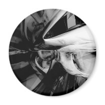Negative Feelings Abstract Magnet