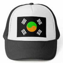 Negative South Korean Flag hats by morningcalm Negative South Korean Flag hats