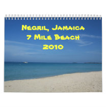 Negril, Jamaica 7 Mile Beach 2010 Wall Calendars