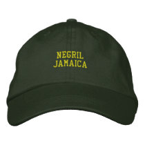 Negril Jamaica Embroidered embroidered hats