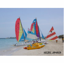 Negril, Jamaica Keychain photo sculptures