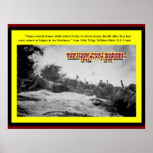 NEGRO MARINES ON SAIPAN 1944 POSTER