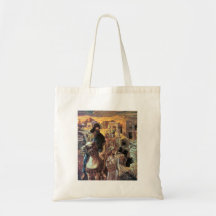 Nehemiah sees the rubble in Jerusalem by Tissot Canvas Bags