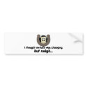 Neigh Luck Horse bumper stickers by haywiregraphics Neigh Luck Horse bumper stickers