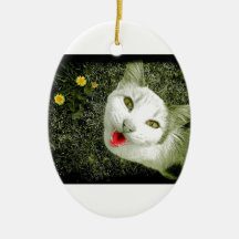 Neighbor Cat Christmas Ornament