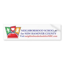 Neighborhood Schools Bumper Sticker bumper stickers