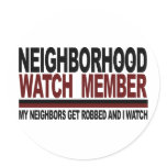 Neighborhood Watch Member stickers