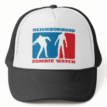 Neighborhood Zombie Watch - Red and Blue hats by visualnewbie Neighborhood Zombie Watch - Red and Blue hats