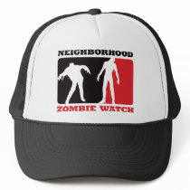 Neighborhood Zombie Watch - Red Trucker Hats