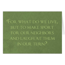 Neighbors Cards