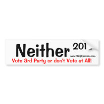 Neither 2012 Bumper Sticker