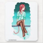Neko Among The Clouds - Still Waiting Mousepad