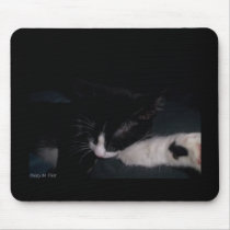 neko in lap mousepads