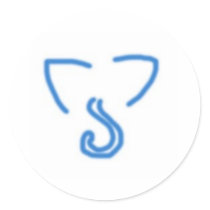 Nekomimi Emblem Blue Stickers by nekomimi_gear Nekomimi Emblem Blue Stickers