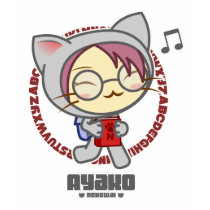 Nekowai: Ayako t-shirts by catfoxdesign Nekowai: Ayako t-shirts