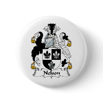 Nelson Family Crest buttons by coatsofarms Nelson Family Crest buttons