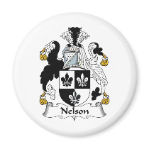 Nelson Family Crest magnets by coatsofarms Nelson Family Crest magnets
