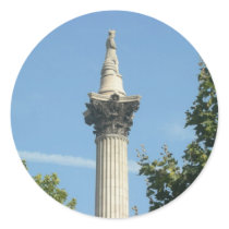 Nelson's Column Round Stickers