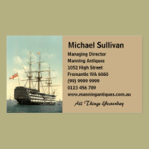Nelson's HMS Victory business cards