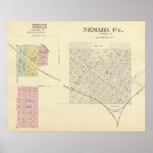 Nemaha Cy and Brock, Nebraska Print