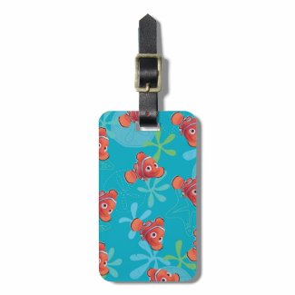 Nemo Teal Pattern Tags For Luggage