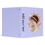 Neo-Classical Lady with Pink Tulips Binders