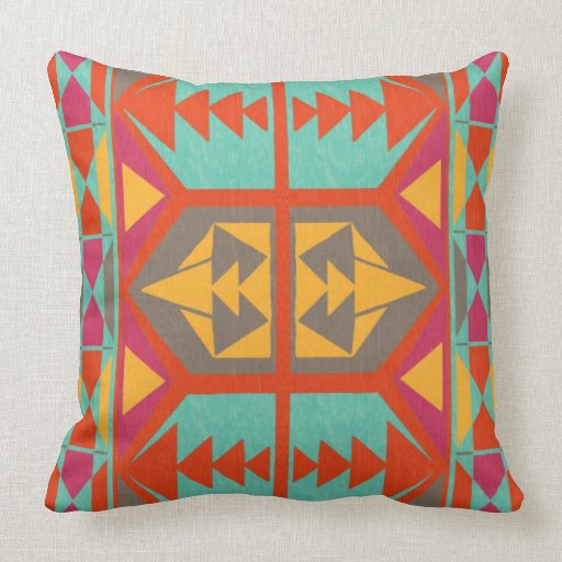 Neo Native Tribal Pillow