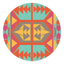 Neo Native Tribal Round Sticker