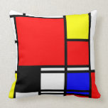 Neo-plasticism Mondrian style 1 modern Pillow