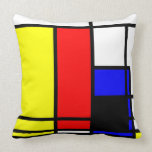 Neo-plasticism Mondrian style 2 modern Pillows