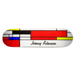 Neo-plasticism Mondrian style 3, your name Skateboard Decks
