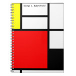 Neo-plasticism Mondrian style notebook
