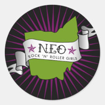 neo rock'n'roller girls sticker