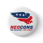 Neocon Chickenhawk Logo Pins