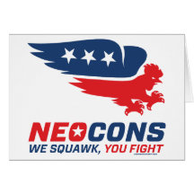 Neocon Chickenhawk Logo Cards