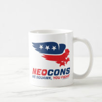 Neocon Chickenhawk Logo mugs