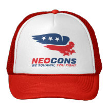 Neocon Chickenhawk Logo hats