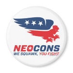 Neocon Chickenhawk Logo Magnets