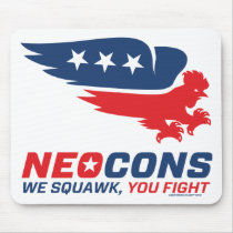 Neocon Chickenhawk Logo mousepads