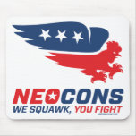 Neocon Chickenhawk Logo Mouse Pads