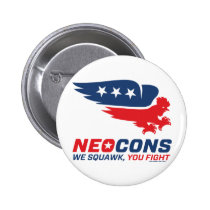 Neocon Chickenhawk Logo buttons