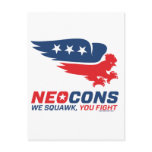 Neocon Chickenhawk Logo Post Cards