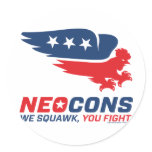 Neocon Chickenhawk Logo Sticker