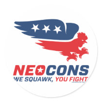 Neocon Chickenhawk Logo stickers
