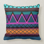 Neon 2 Modern Tribal Pillow