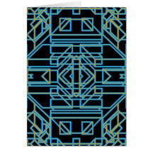 Neon Aeon 5 Greeting Card