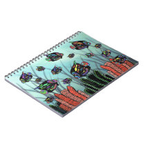 Neon Angelfish Coral Reef Spiral Notebooks