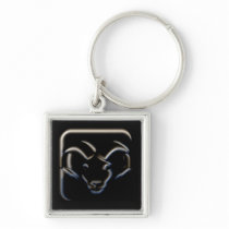 Neon Aries Keychains
