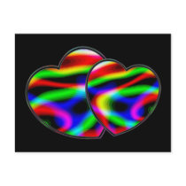 Neon Aurora Hearts postcards by annaleeblysse Neon Aurora Hearts postcards
