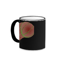 NEON BASKETBALLS COFFEE MUG